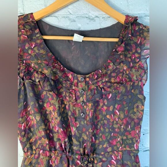 J.Crew ruffle silk dress. Size 2 - Picture 3 of 4